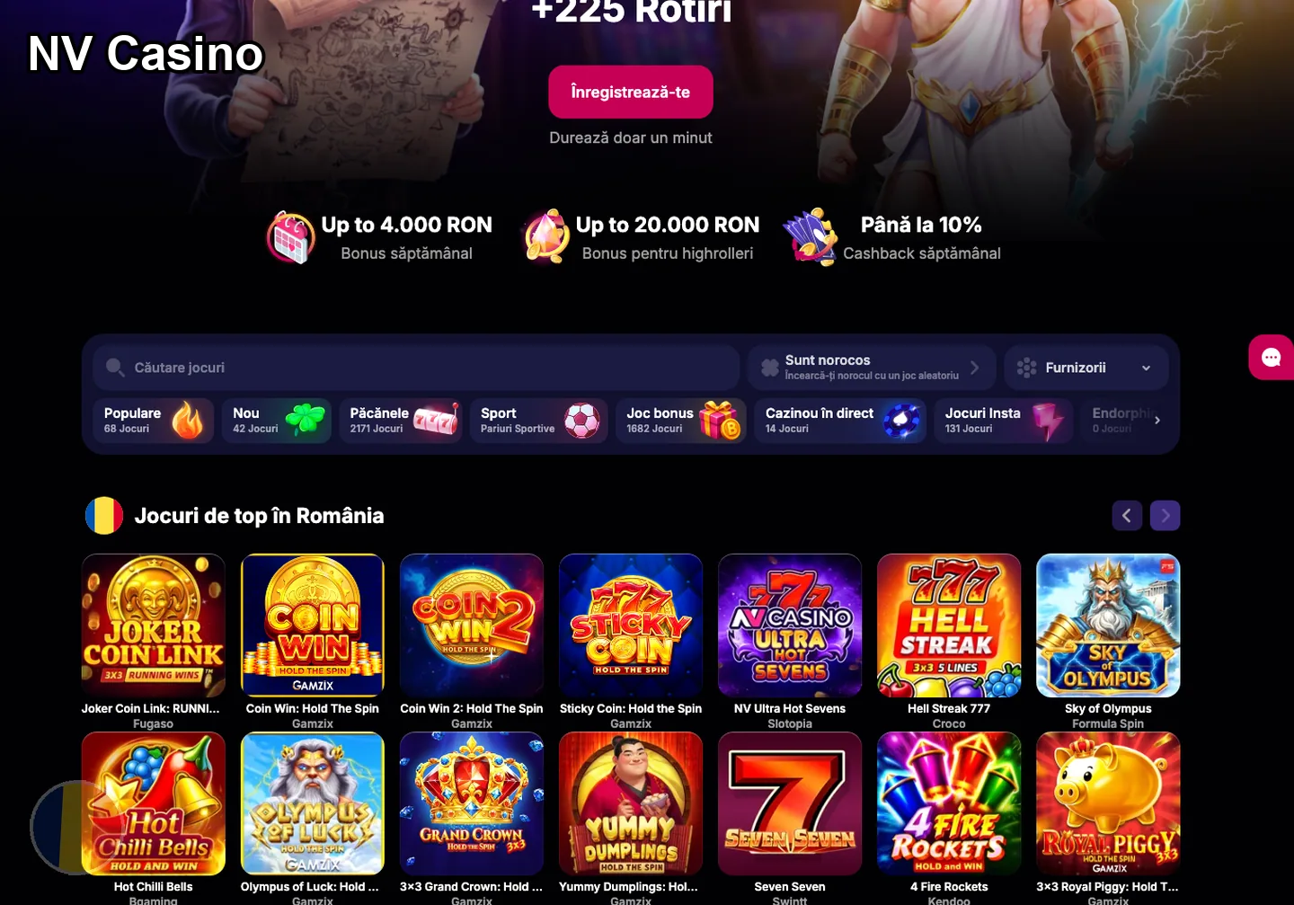 games and slots – NV Casino: depunere și retragere: pași și verificar